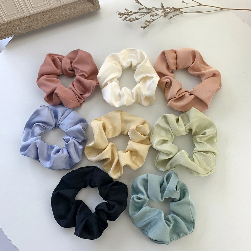 Popular Hair Bands Silk Accessories Beautiful Silk Scrunchie 16mm 100% Silk Hair Ties Elastics