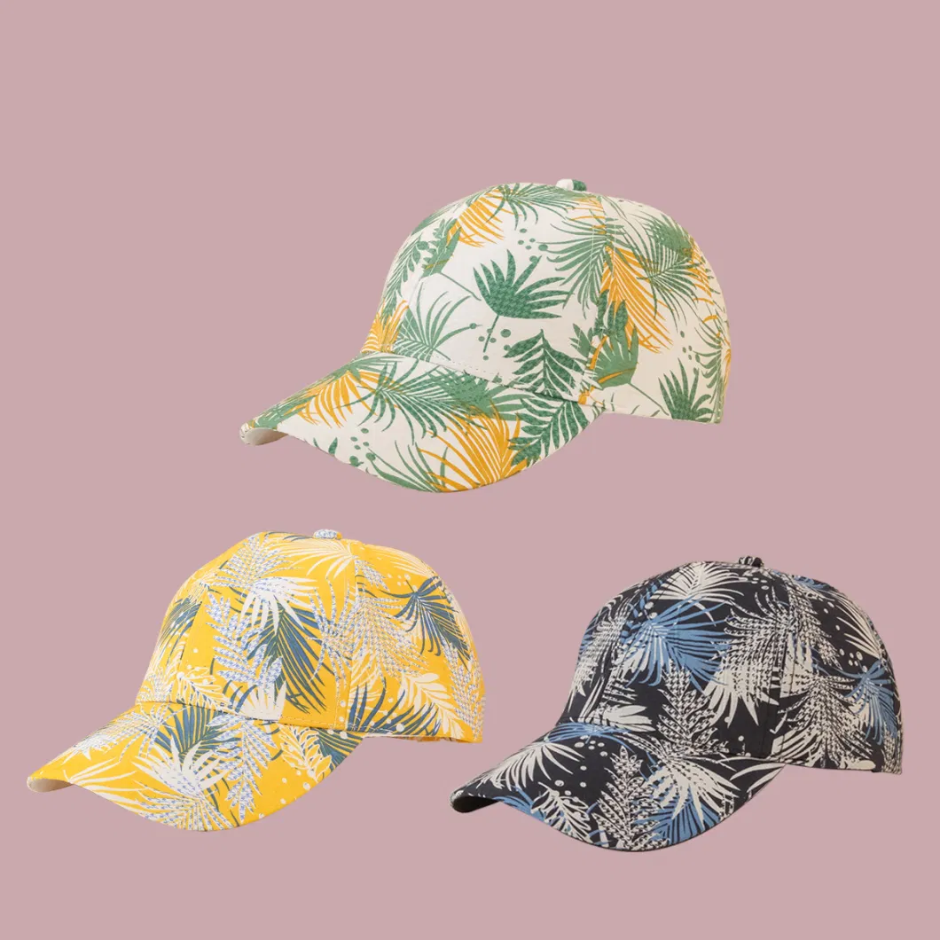 Autumn/Winter Adult Baseball Cap Cute Printed Floral Pattern Logo Fashion Baseball Cap Custom Baseball Cap