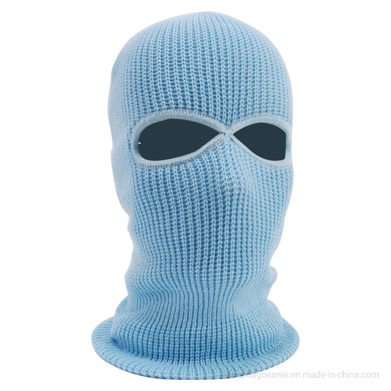 Custom White Knit Winter Facemask Balaclava