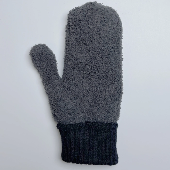 Winter Warm Double Layer Magic Knit Mitten with Soft Cozy Softee Fuzzy Fleece