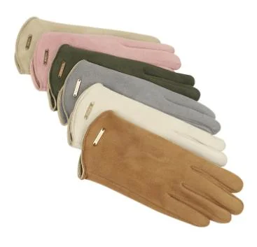 Suede Women&prime; S Winter Cold-Resitant Touch Screen Gloves