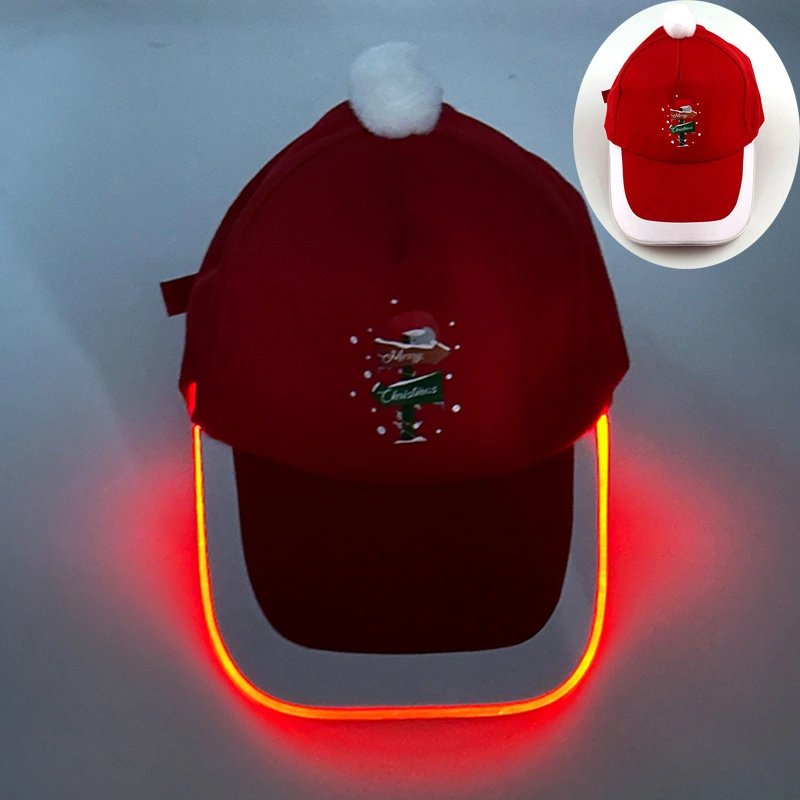 New Light-Emitting Cap Outdoor LED Light-Emitting Cap Baseball Cap Singing Props