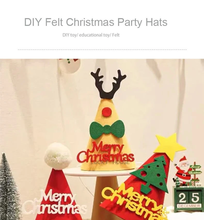 Christmas Decorations Kits Santa Claus Hats