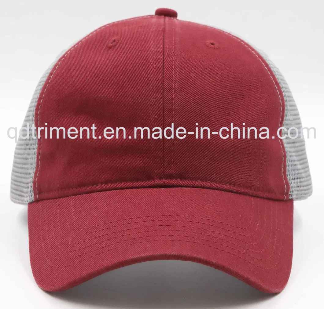 Popular Sponge Polyester Mesh Trucker Hat (T-Red Cap)