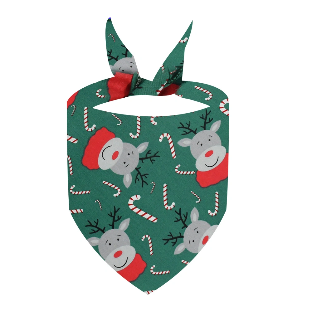 Customized Digital Printing Festive Christmas Collar Scarf for Dogs and Cats