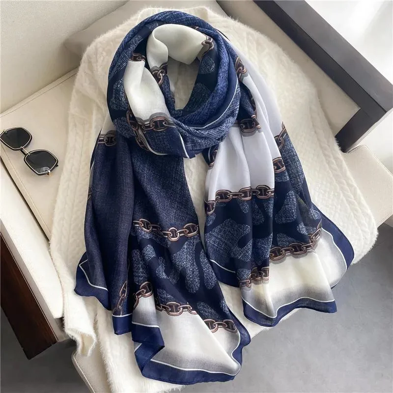 Luxury Brand 2024 Women Headscarf Cotton Linen Winter Hijab Scarf