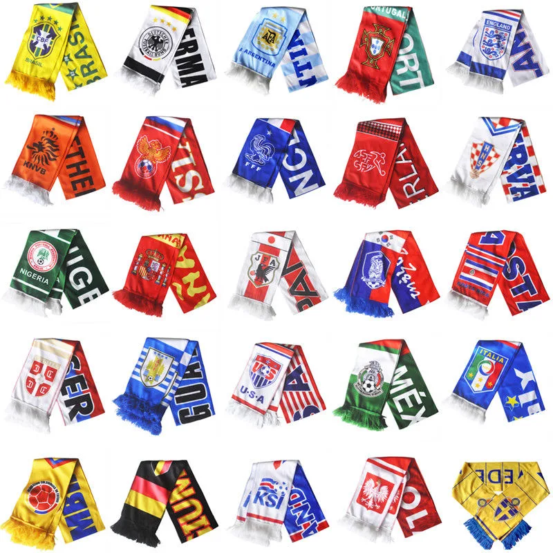 Custom Long Scarves Soccer Club Knitting Football Fans Scarf