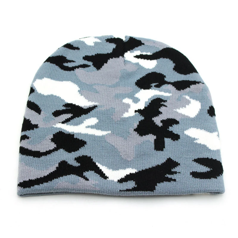 Custom Bamboo Warm Sport Men&prime; S Winter Hat Camouflage Beanie Camo Classic Long Knit Beanie