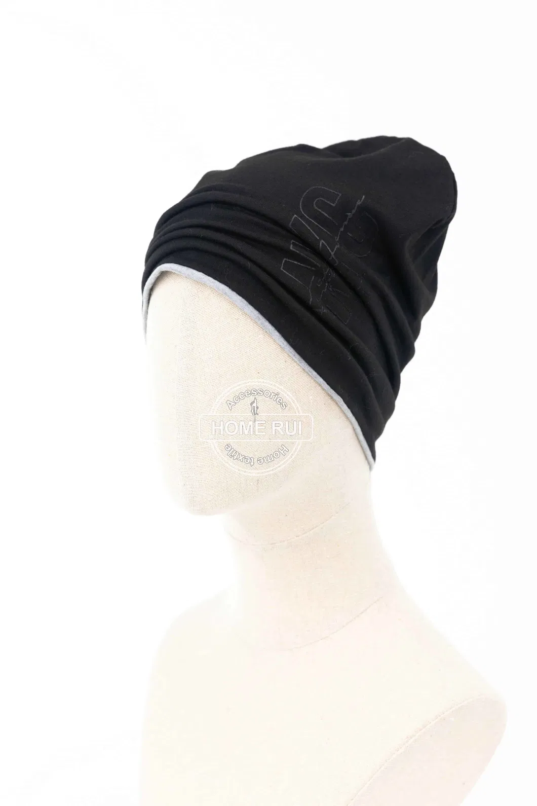 Unisex Warm Soft Knitted Polyester Print Logo Solid Plain Bonnet Casual Hat Beanie