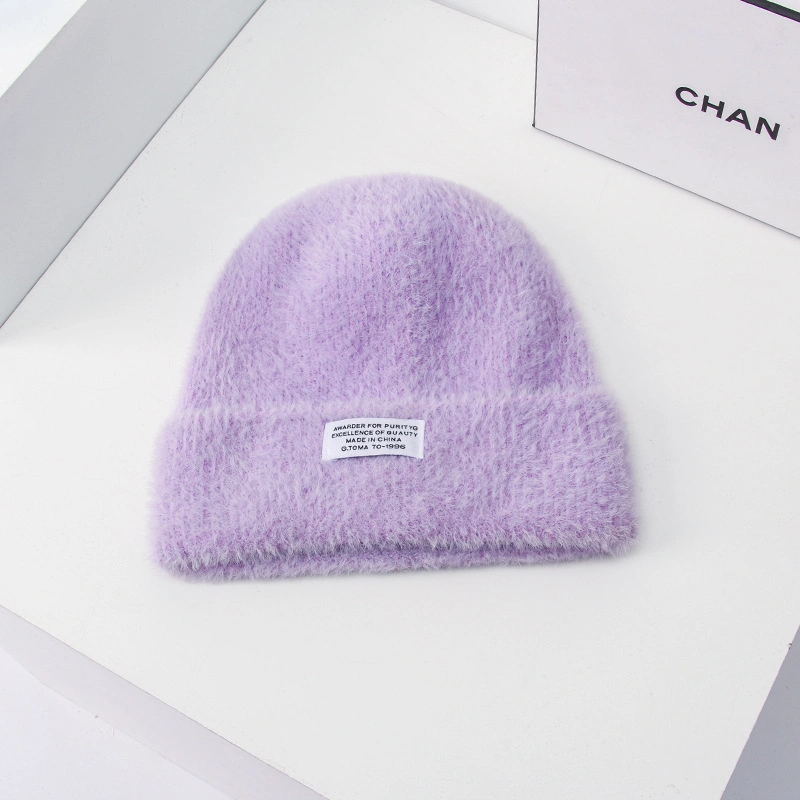 Hot Sell Unisex Warm Thick Children Kids Beanie Candy Colors Fashion Plain High Quality Acrylic Knitted Winter Cute Baby Hat