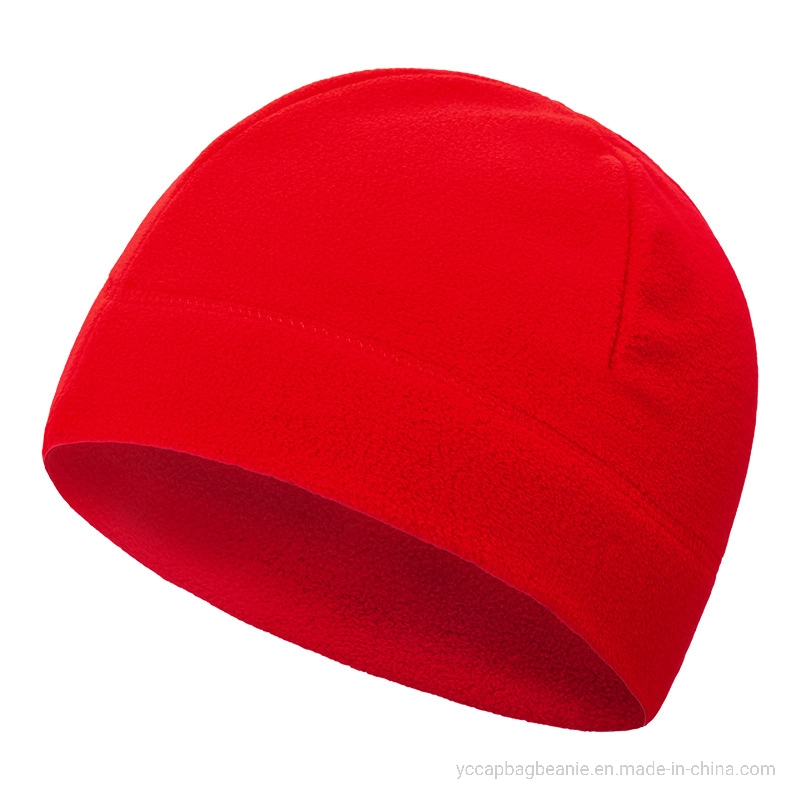 100%Polyester Micro Fleece Hat, Fleece Beanie