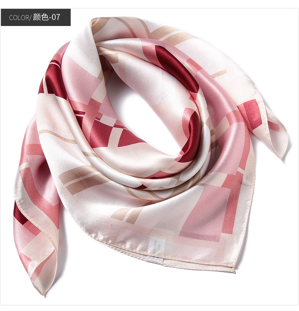 Factory Customer Designs Square Pure Silk Fashion Women&prime;s Scarf