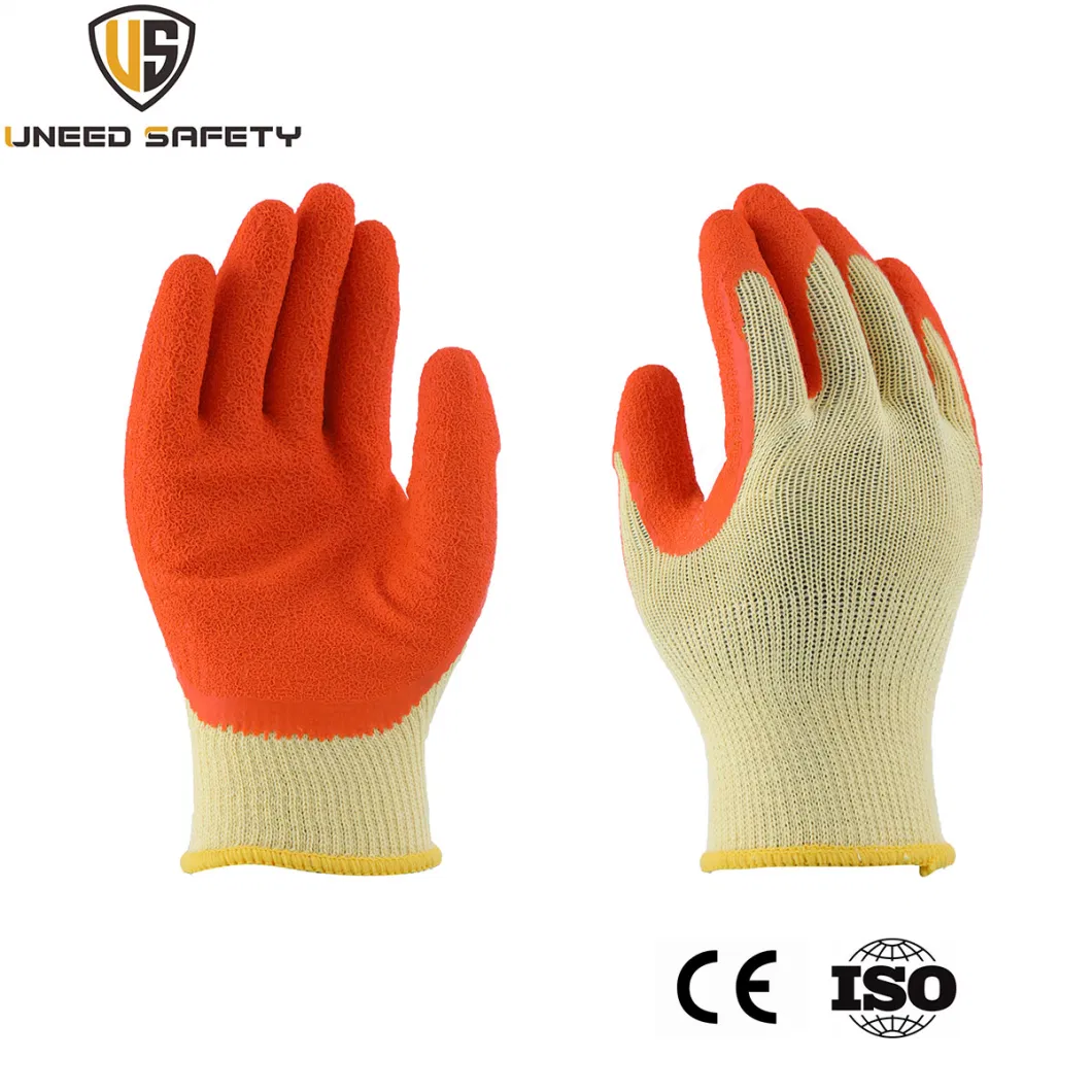 Custom Hand Working Gloves Crinkle Latex Coating Winter Gym Men Work Gloves