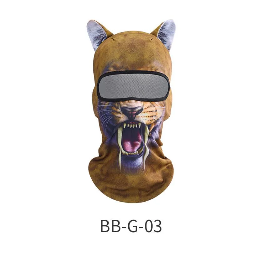 New Arrival Stock Design 3D Animal Ears Face Mask Balaclava for Music Festivals Raves Ski Halloween