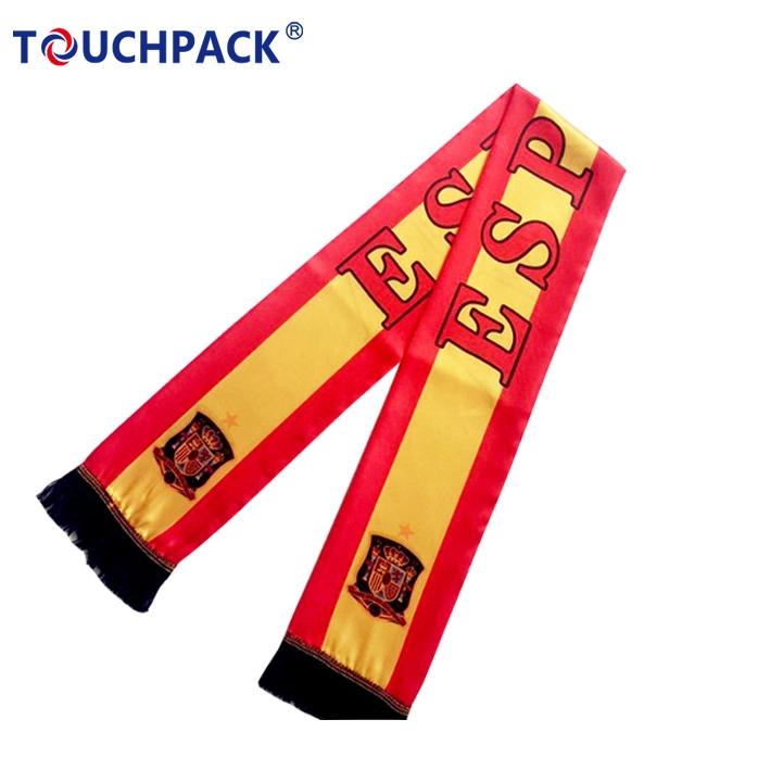 Custom Long Fan Acrylic Scarf Jacquard Knitting Scarf for Sports Fans