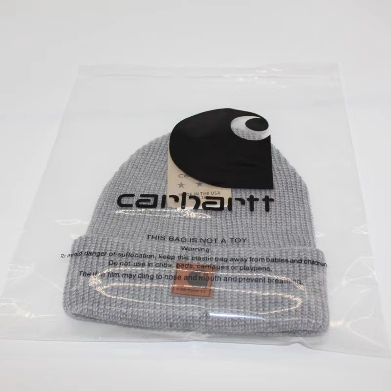 Soft Warn Leather Label Knit Cuffed Solid Beanie Hat