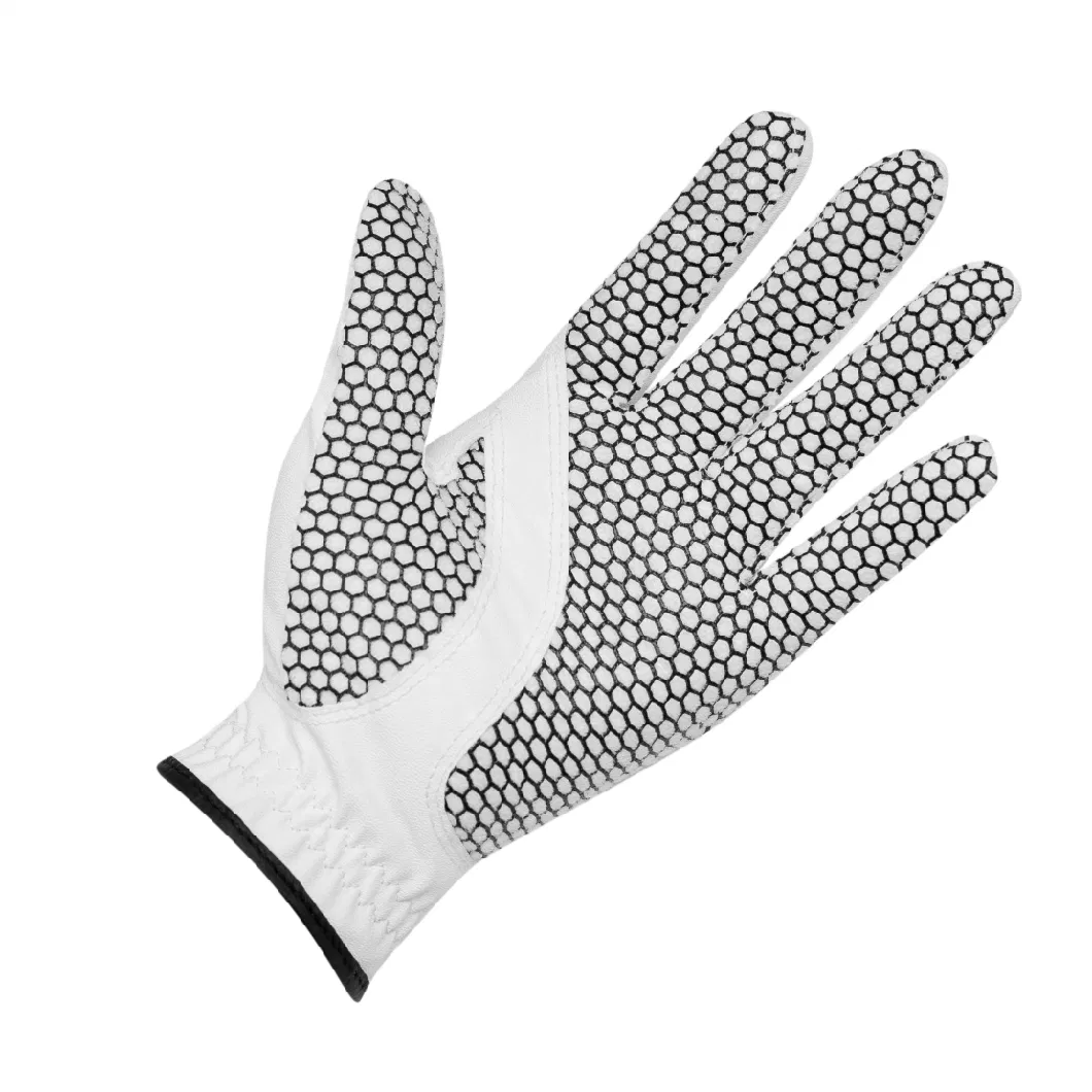 Heated Winter Half Hand Leather Grip Soft Comfortable Mens Golf Spandex Cabretta Gloves Left Hand