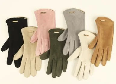 Suede Women&prime; S Winter Cold-Resitant Touch Screen Gloves