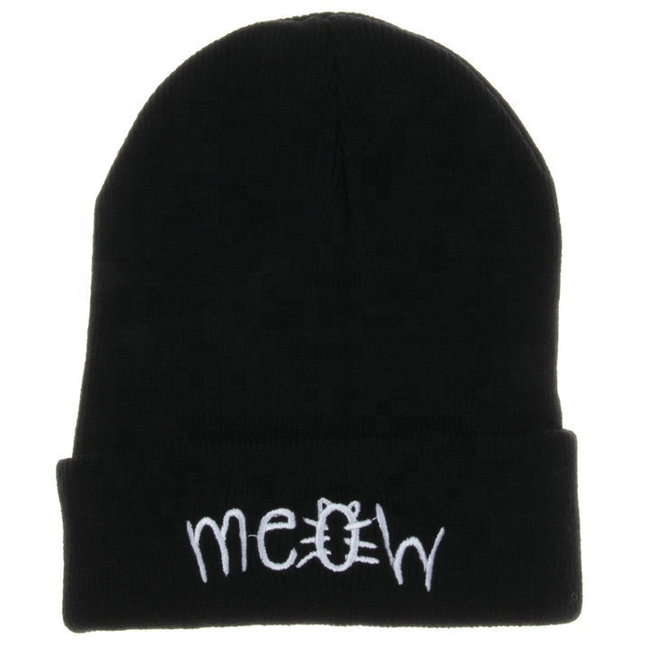 Custom Logo Mens Slouchy Beanie Winter Hats for Women