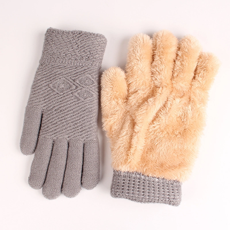 Double Layers Gloves for Winter Touch Screen Gloves Men Women