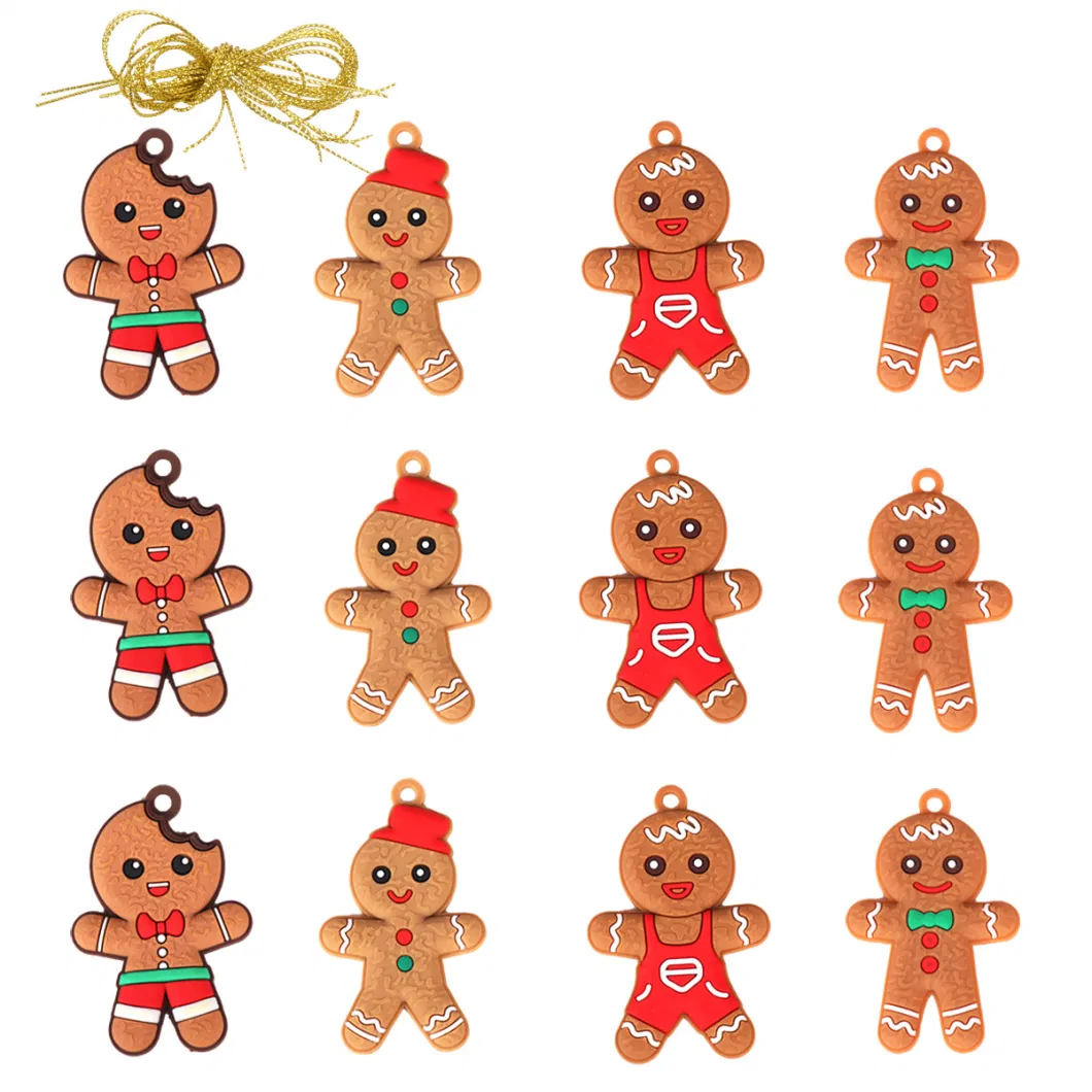 Gingerbread Man Ornaments for Christmas Tree Decoration