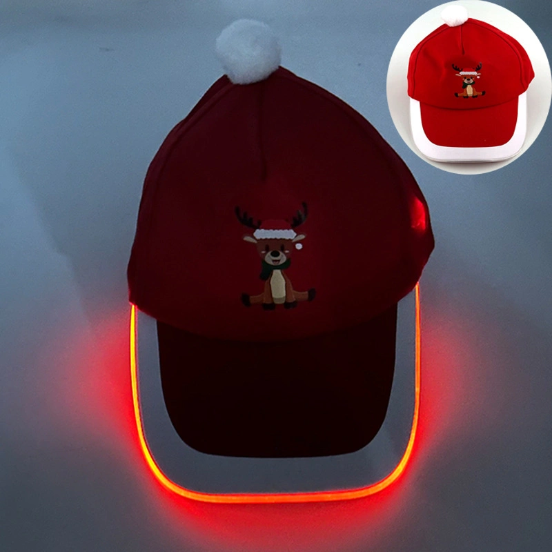 New Light-Emitting Cap Outdoor LED Light-Emitting Cap Baseball Cap Singing Props