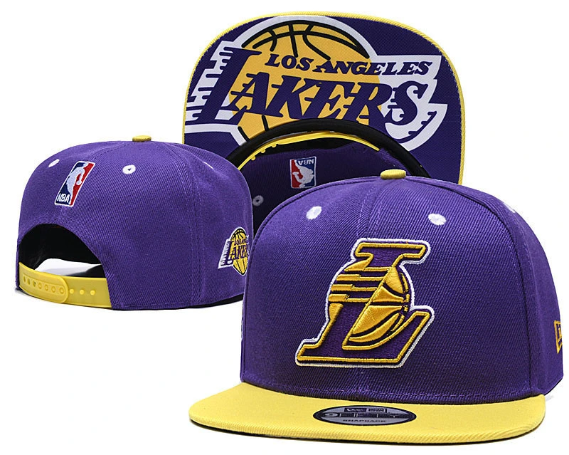 Wholesale Los Angeles Lakers Official Team Embroidery Basketball Snapback Baseball Cap Hat