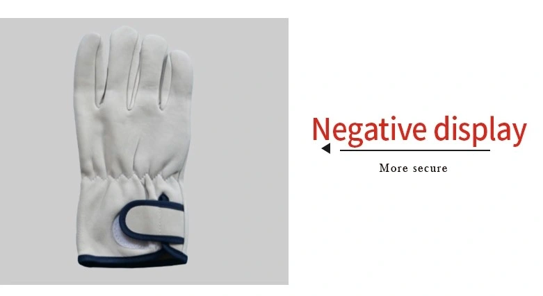 Winter Leather White Gloves for Driving Cycling Dress Leather with Soft Gloves