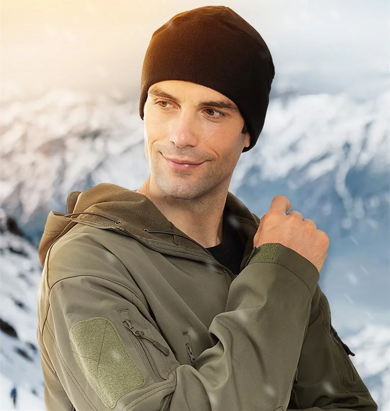 Promotional Women Winter Warm 100% Polyester Polar Fleece Beanie Hat