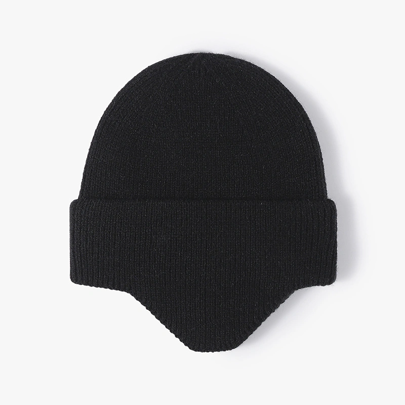Embroidery Design Wholesale Luxury Slouchy Jacquard Gorras Winter Knitted Hat Ear Beanies