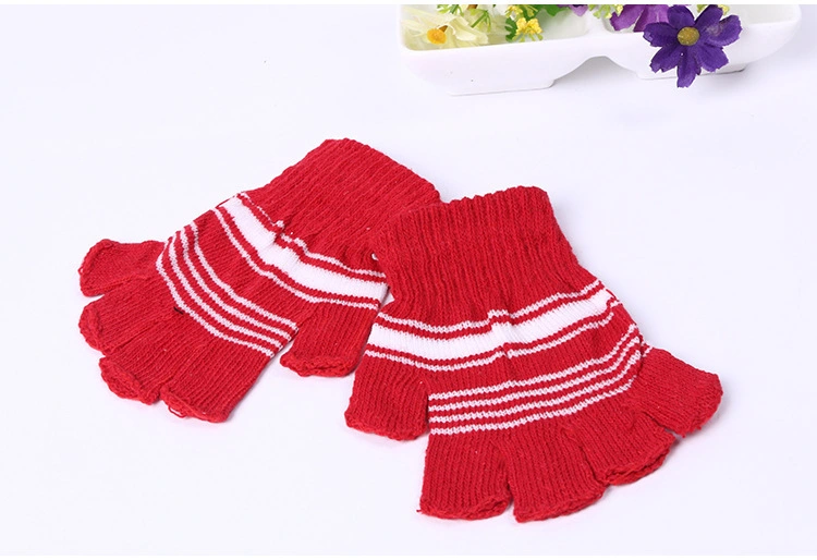 Cheap Discount Half Finger Fingerless Winter Knit Magic Gloves Promotional Low Price