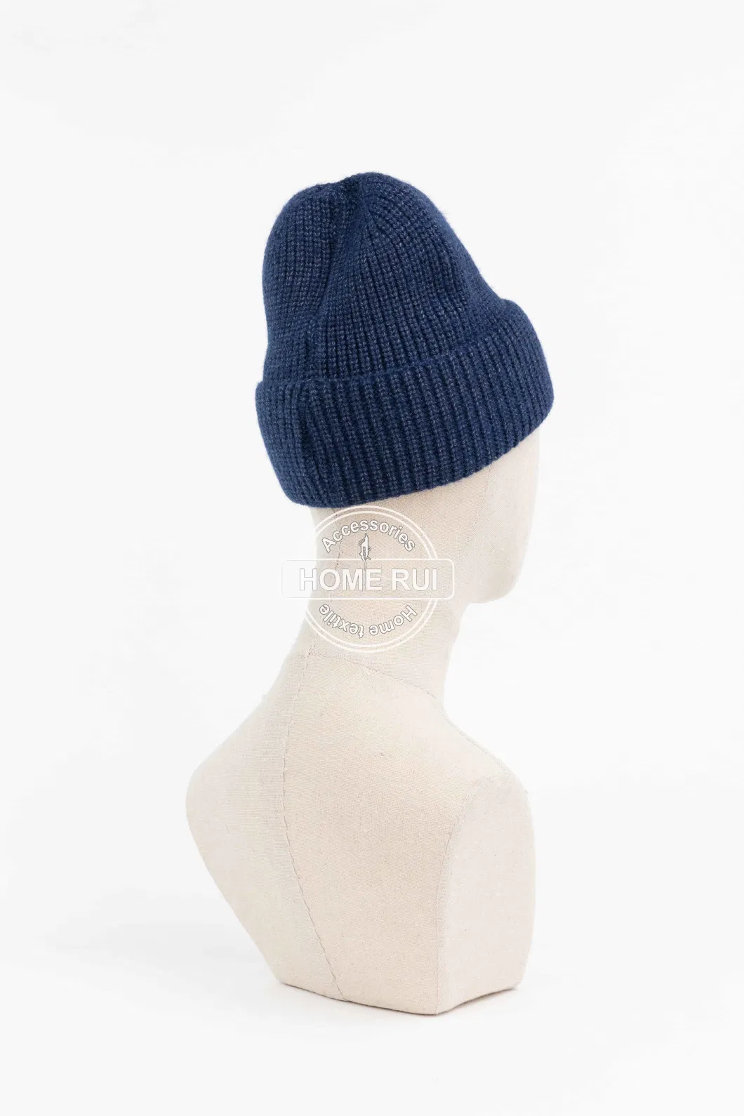 Chunky Super Soft Embroidery Manufacturer Acrylic Polyester Custom Logo Knitted Hats Beanie for Winter