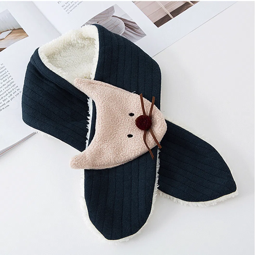 Autumn and Winter Children&prime;s Scarf Boys and Girls Swaying Velvet Scarf Outdoor Thickening Warm New Baby Neck Collar