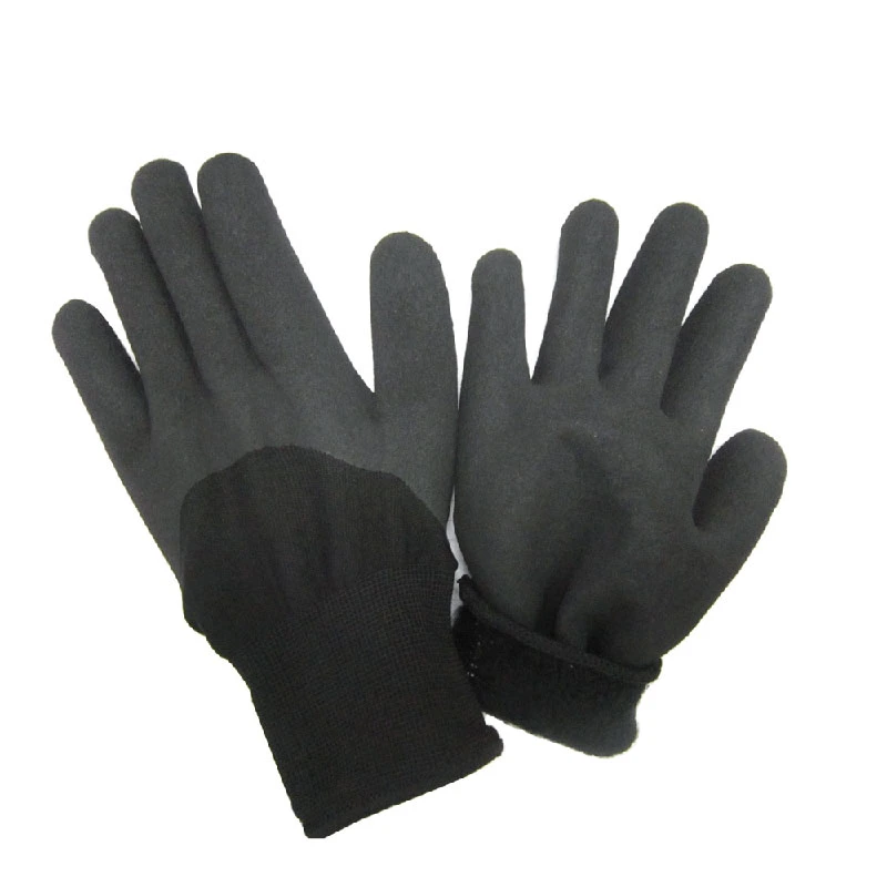 Insulated Coated Sandy Nitrile Soft Winter Work Gloves