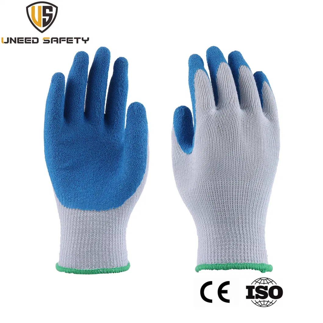 Custom Hand Working Gloves Crinkle Latex Coating Winter Gym Men Work Gloves
