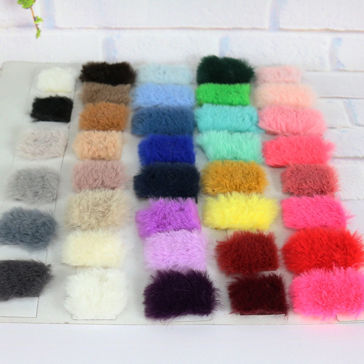 Wholesale Colorful Rabbit Fur Pompom 4-5cm Fox Fur Ball POM POM for Women Winter Hat and Cap