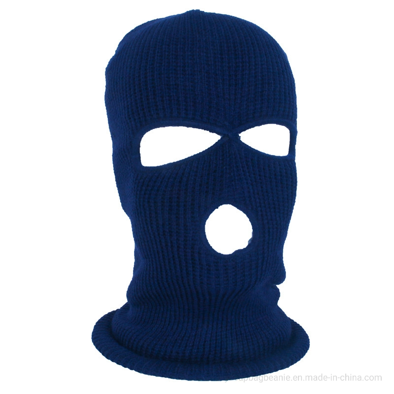 Custom White Knit Winter Facemask Balaclava