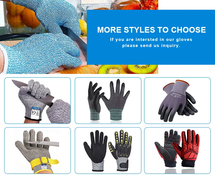 Level 5 Cut Resistant Smart Touch Pertature Resistant Nitrile Coated Gloves