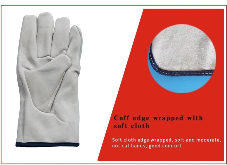 Winter Leather White Gloves for Driving Cycling Dress Leather with Soft Gloves