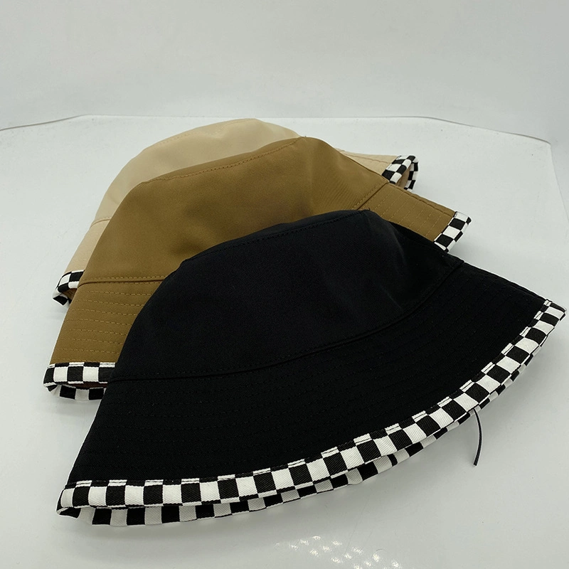 2022 Autumn New Product Dropshipping Solid Foldable Satin Lining Sublimation Knit Stripe Branded Bucket Hats