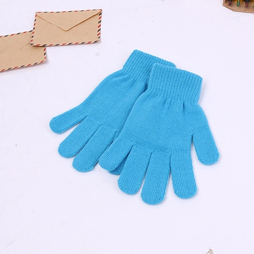 Bright Neon Color Winter Warm Knit Magic Gloves Promotional Low Price