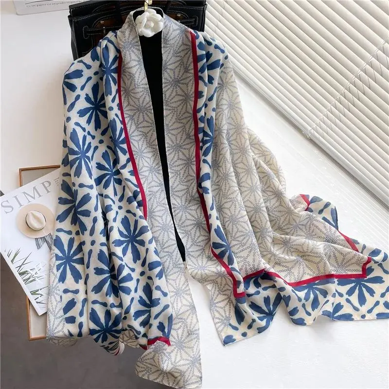 Luxury Brand 2024 Women Headscarf Cotton Linen Winter Hijab Scarf