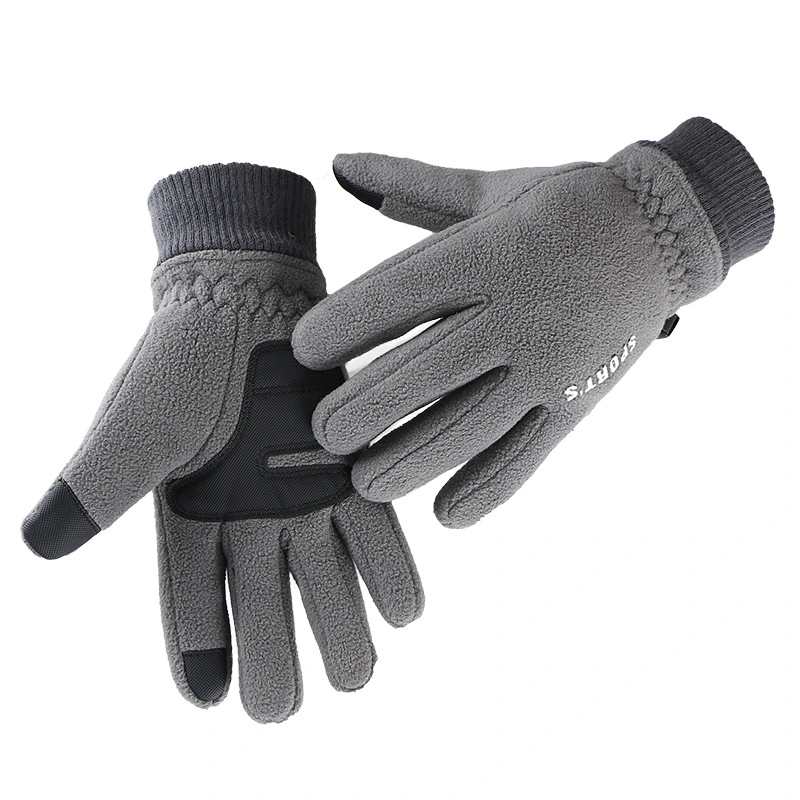 Winter Fleece Gloves for Mens Cheap Custom Warm Outdoor Sport Polar Fleece Gloves