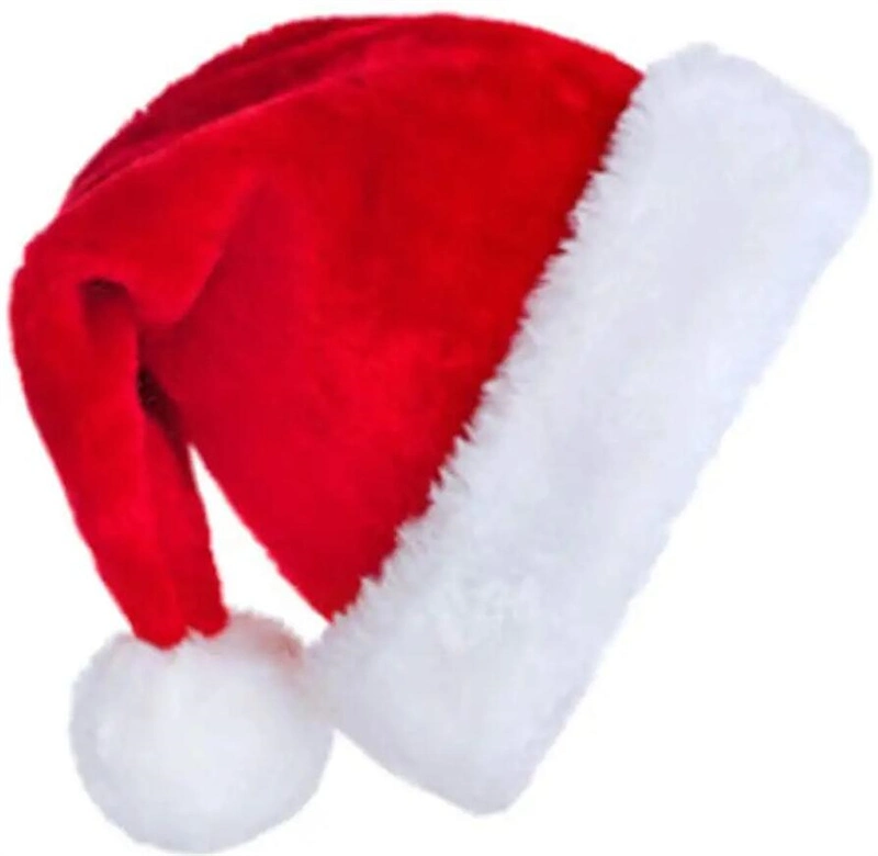 Plush Kids Adult Promotional Red and White Custom Giant Santa Hat