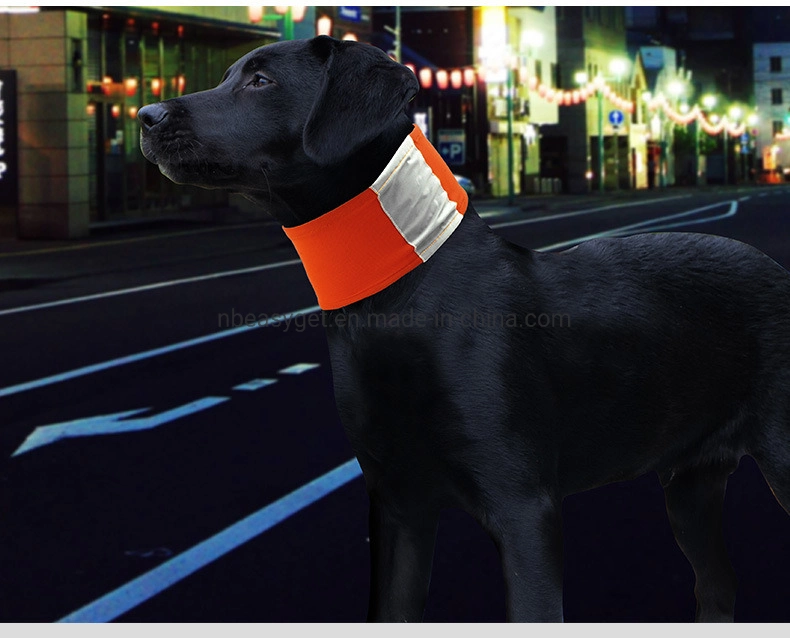 Reflecting Pet Scarf Dog Scarf Bandana Safety Neon Pet Neck Gaiter Teddy Golden Fluorescent Pet Scarf Collar Esg11534