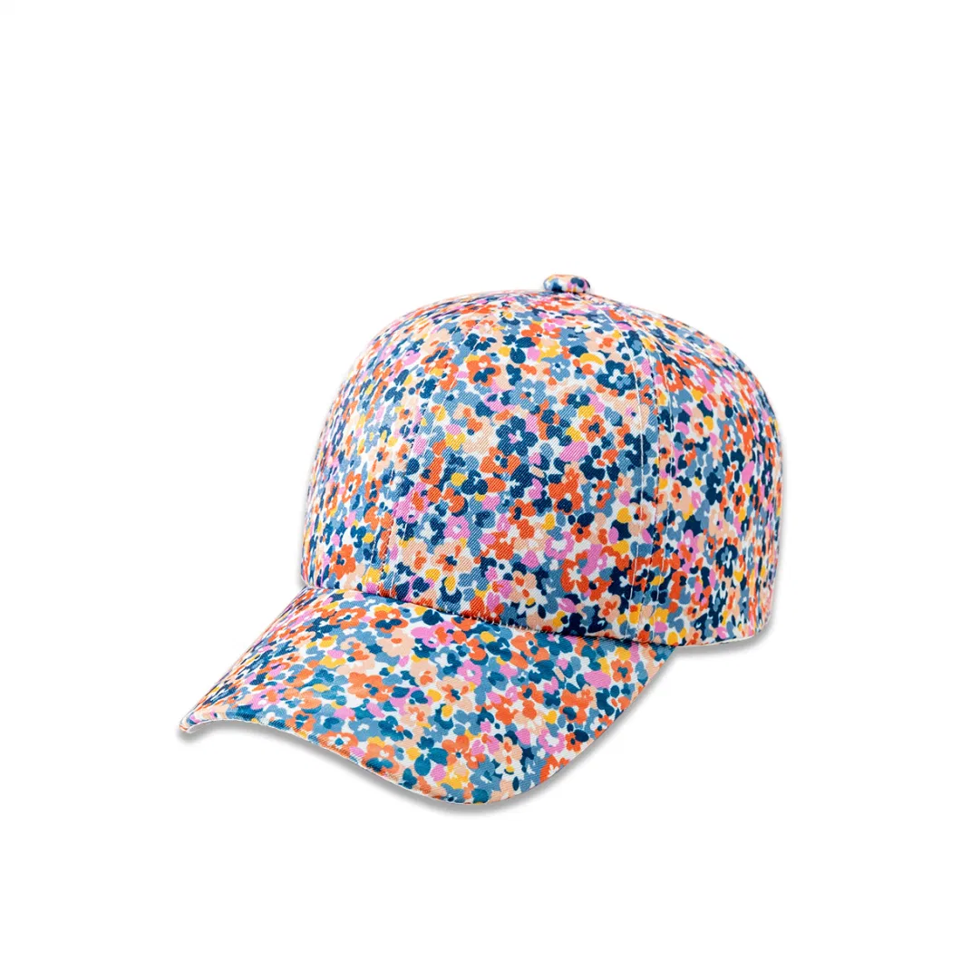 Autumn/Winter Adult Baseball Cap Cute Printed Floral Pattern Logo Fashion Baseball Cap Custom Baseball Cap