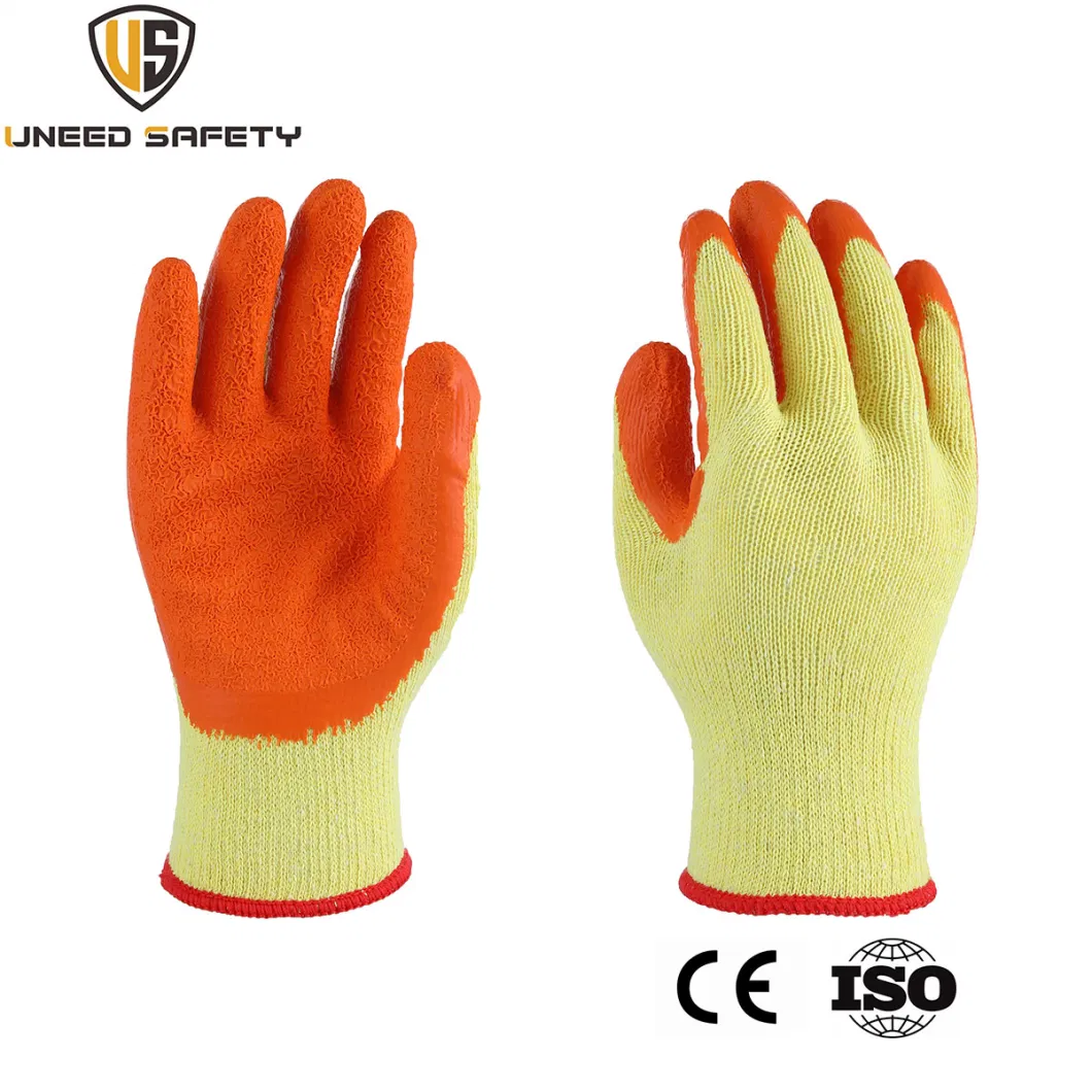 Custom Hand Working Gloves Crinkle Latex Coating Winter Gym Men Work Gloves