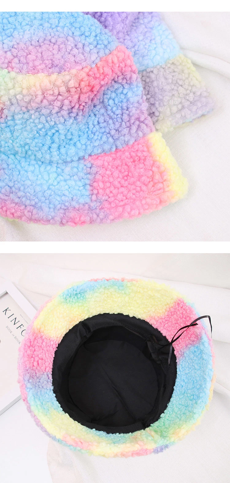 Winter Adults Fashion Stylish Polar Fleece Fisherman Women Bucket Hat