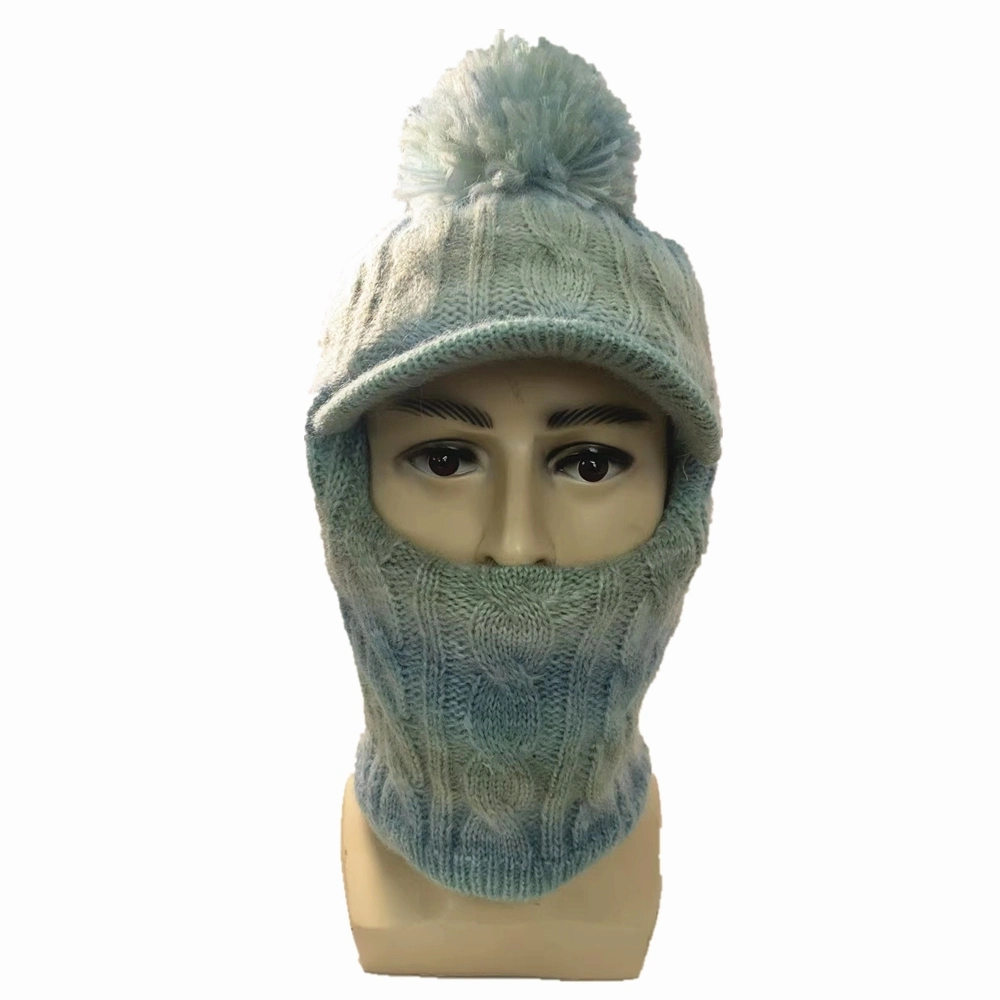 China Factory OEM Custom Design Jacquard Embroidery Winter Knitted Beanie Hat Scarf Gloves Set