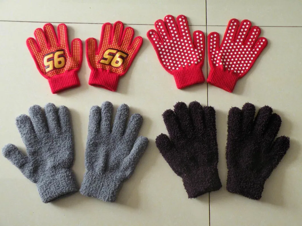 Winter Knitted Acrylic Magic Promotional Glove